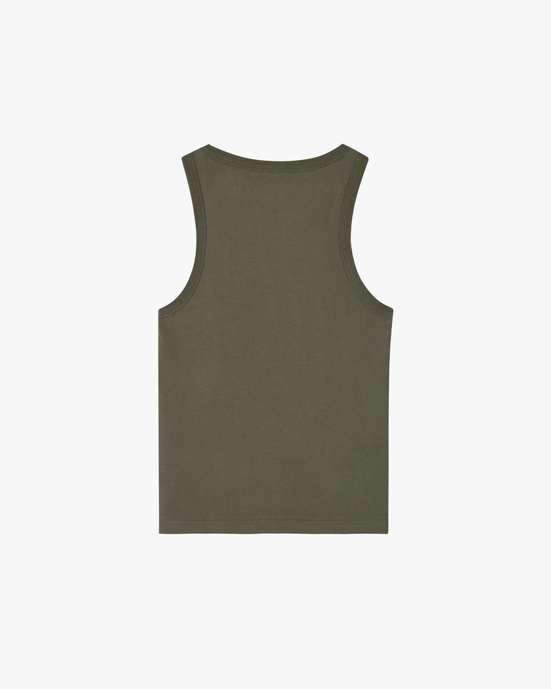 Too Serious Tank Top Khaki