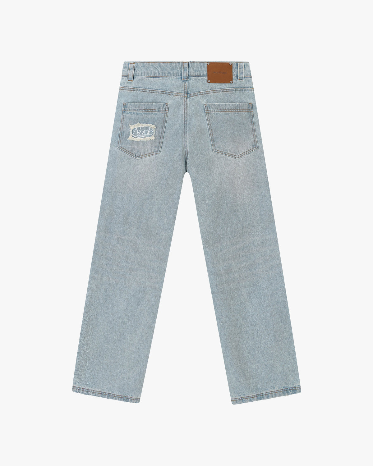 Basic Straight Jeans Light Blue