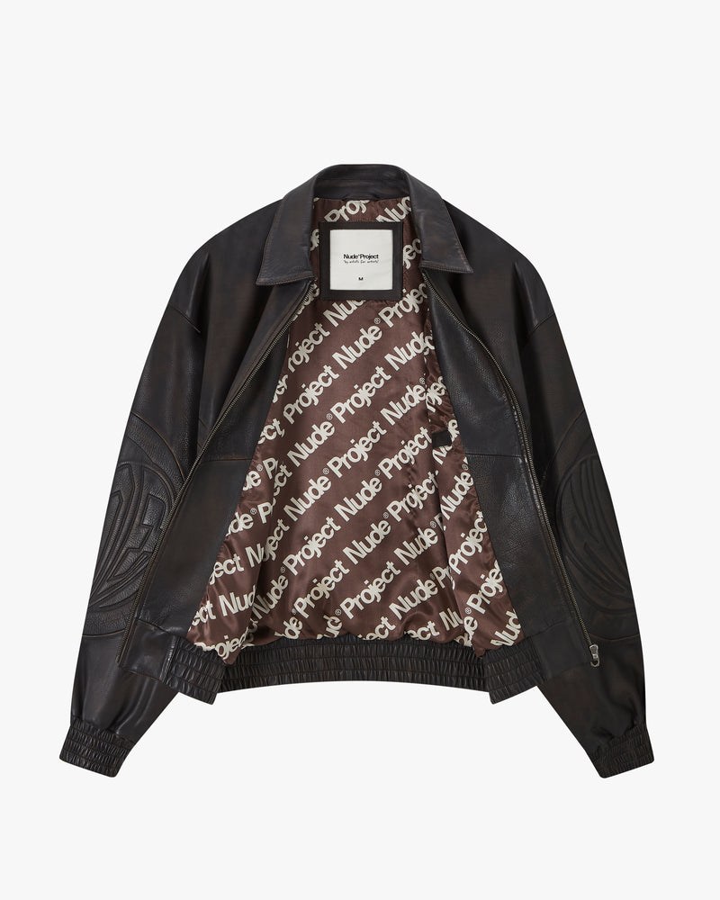 Iconic Leather Jacket Brown
