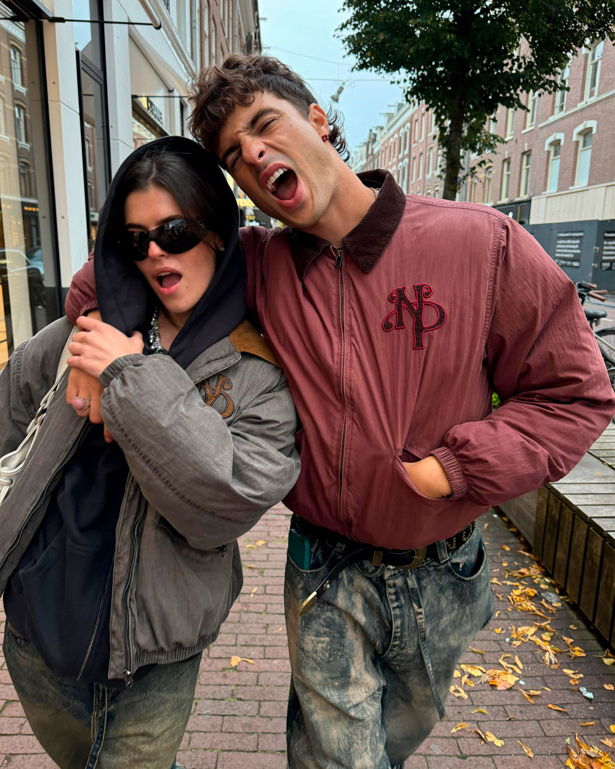 "Not Working" Jacket Burgundy