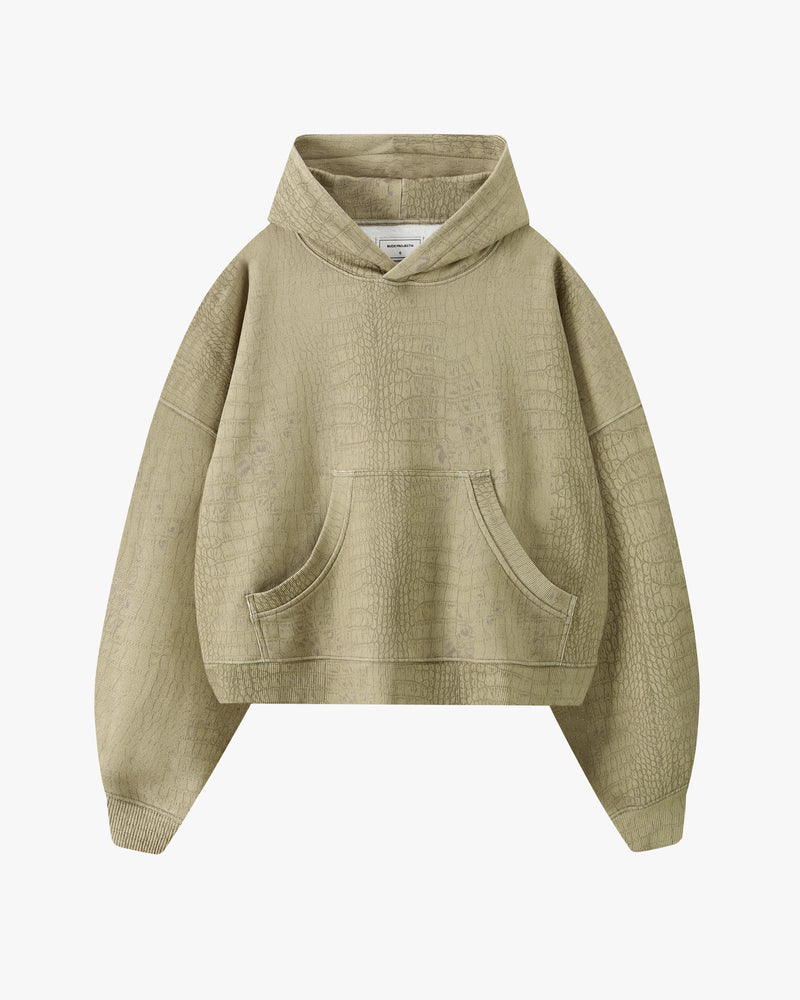 Croco  Hoodie Green