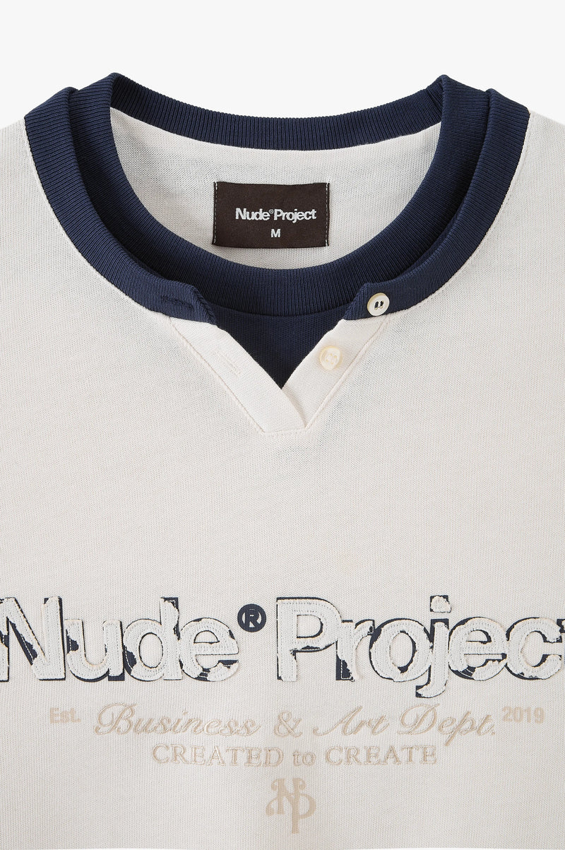 Double Neck Long-Sleeve Tee