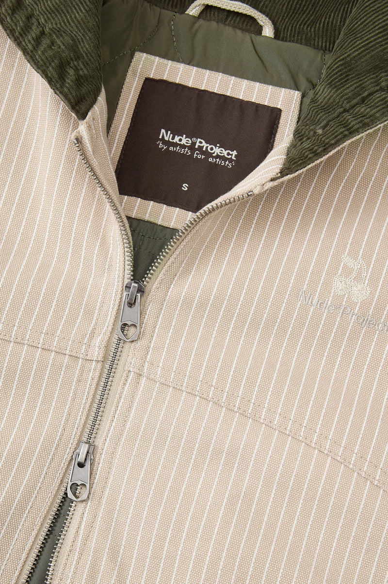 Worker Jacket Canvas Beige