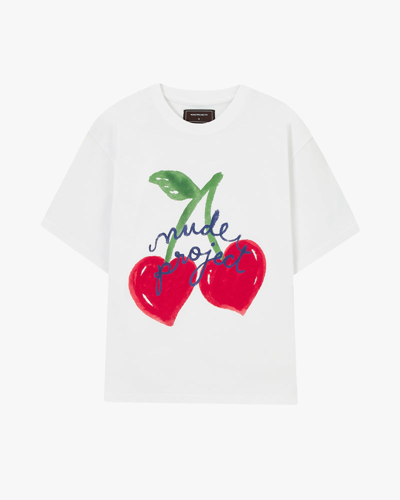 Berry Tee White