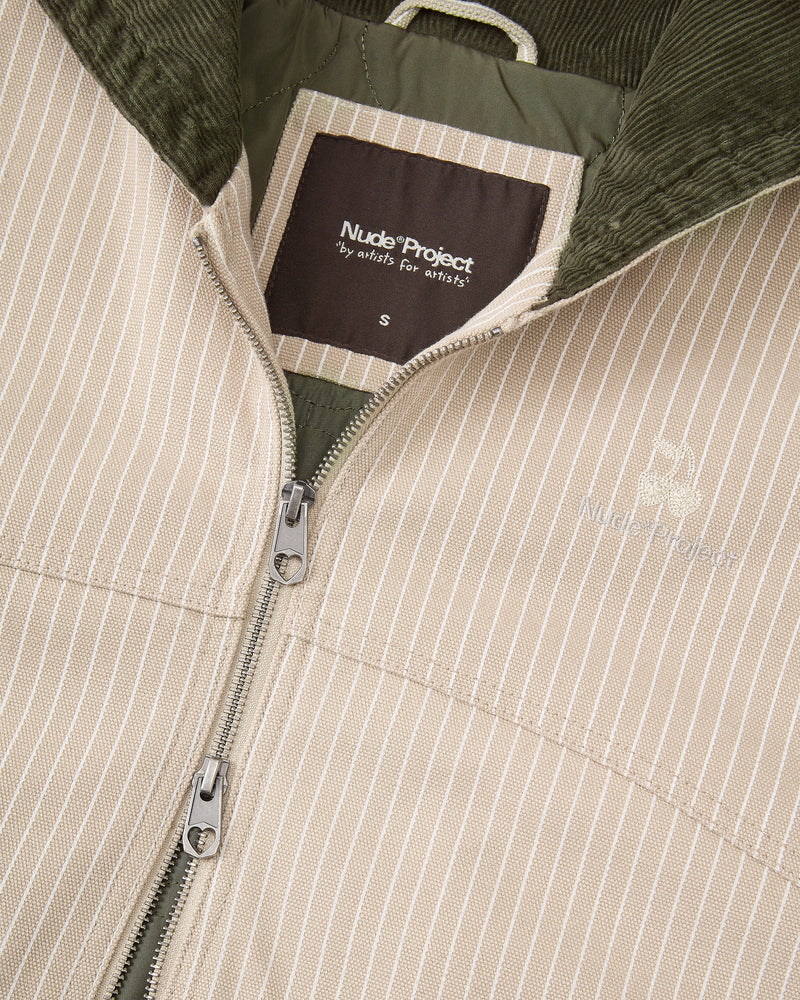 Worker Jacket Canvas Beige