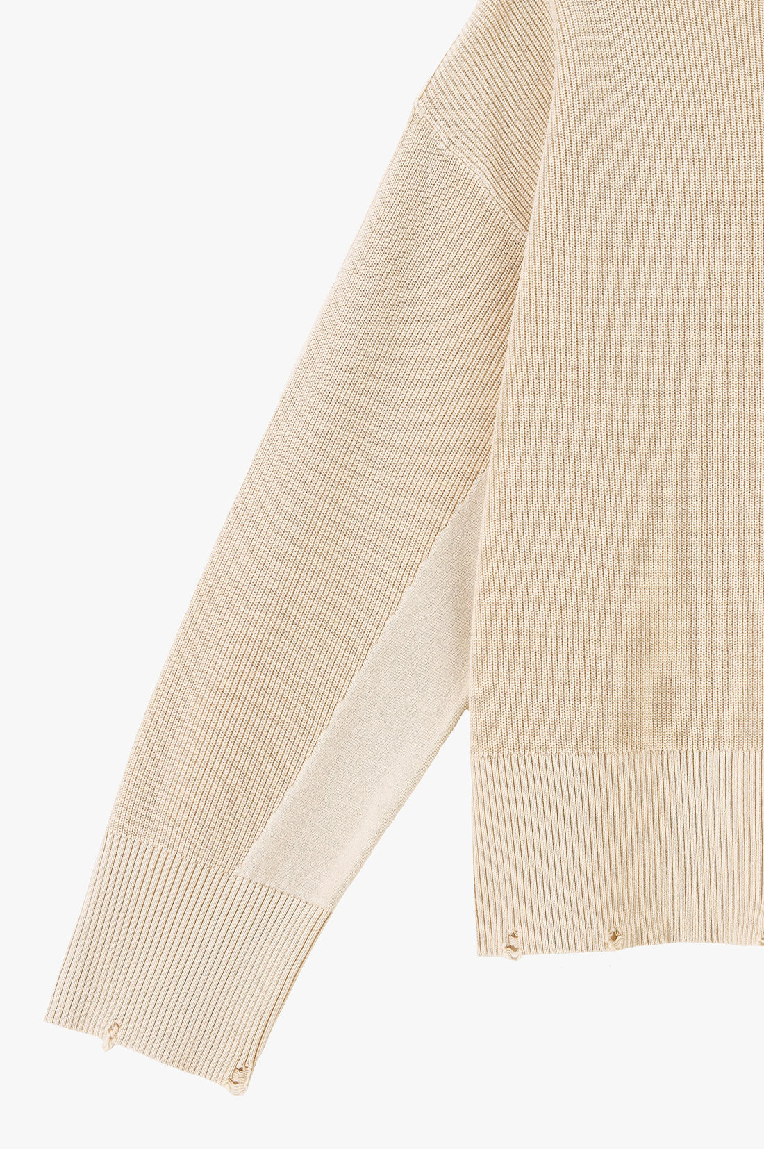 Perfect Cropped Knit Sweater Beige