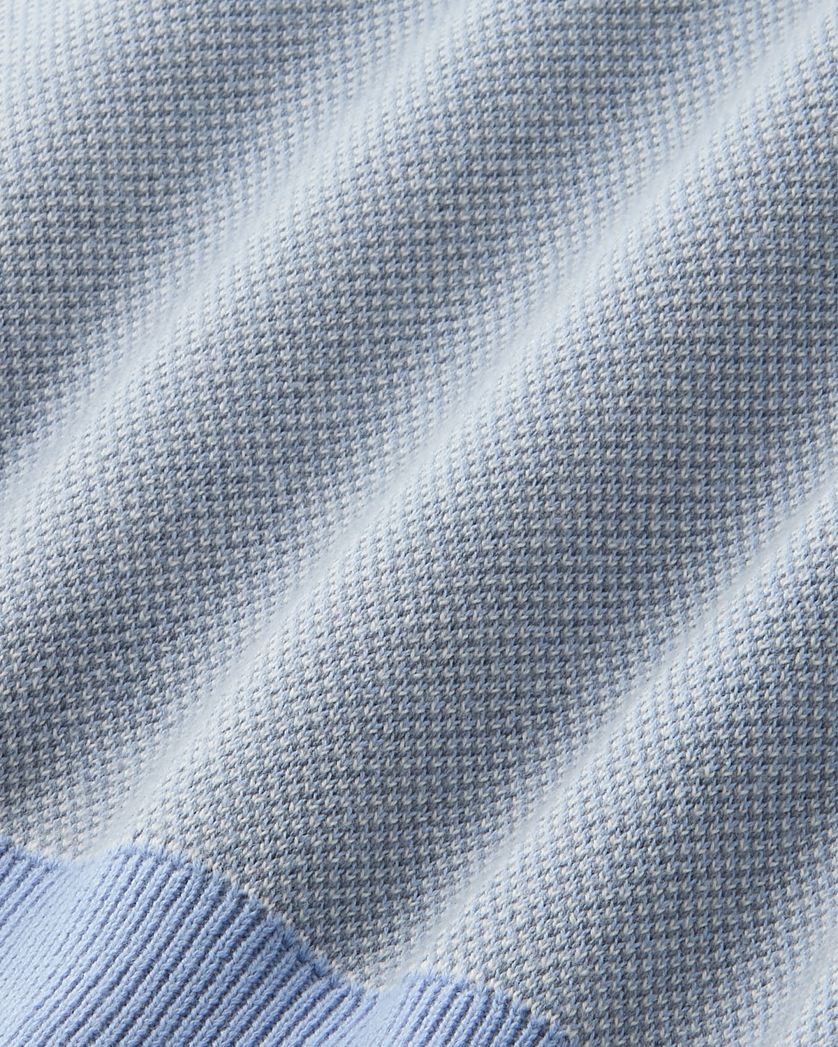 Footy Knit Zip-Up Cardigan Blue