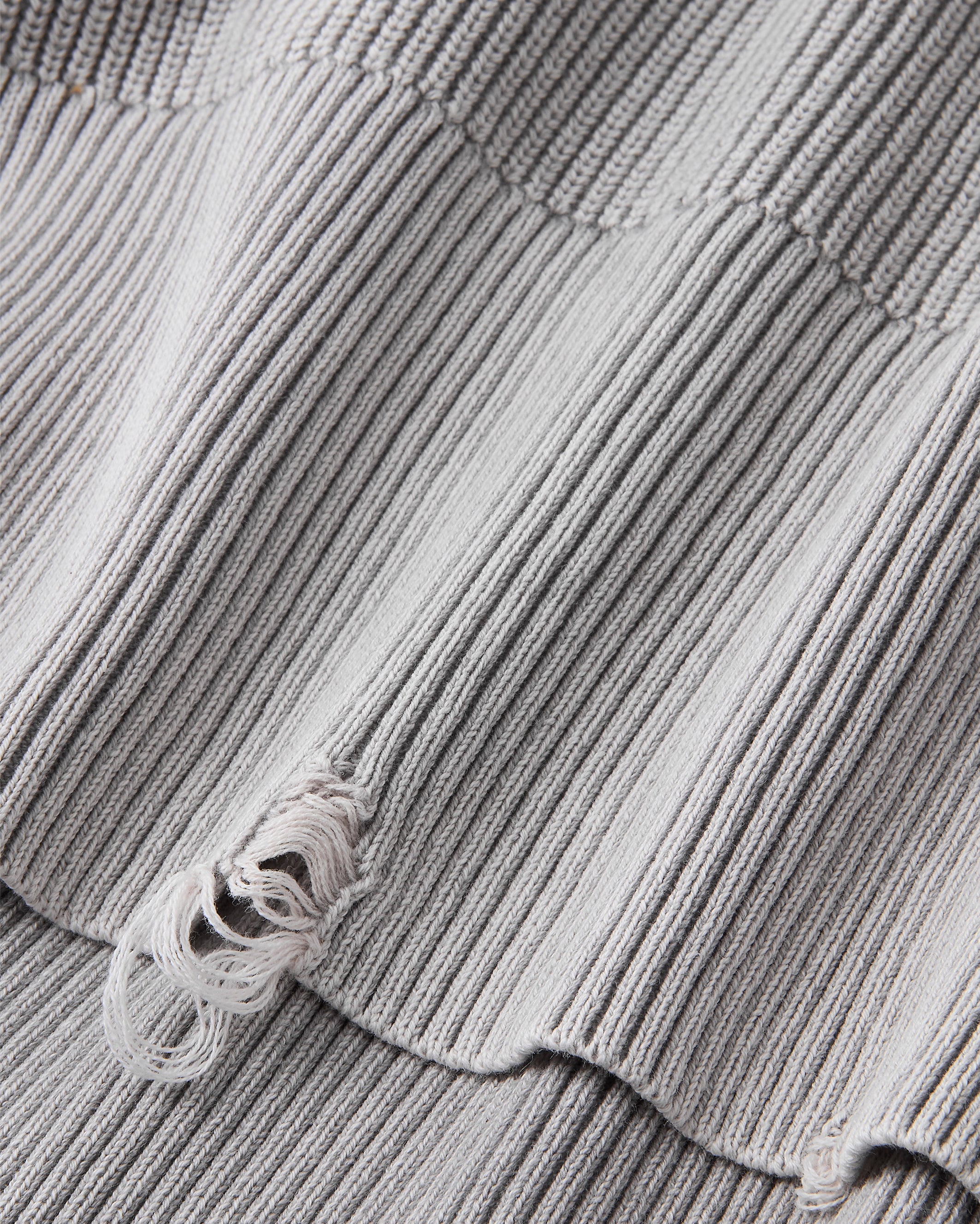 Beast Quarter-Zip Knit Grey – Nude Project