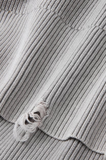Beast Quarter-Zip Knit Grey