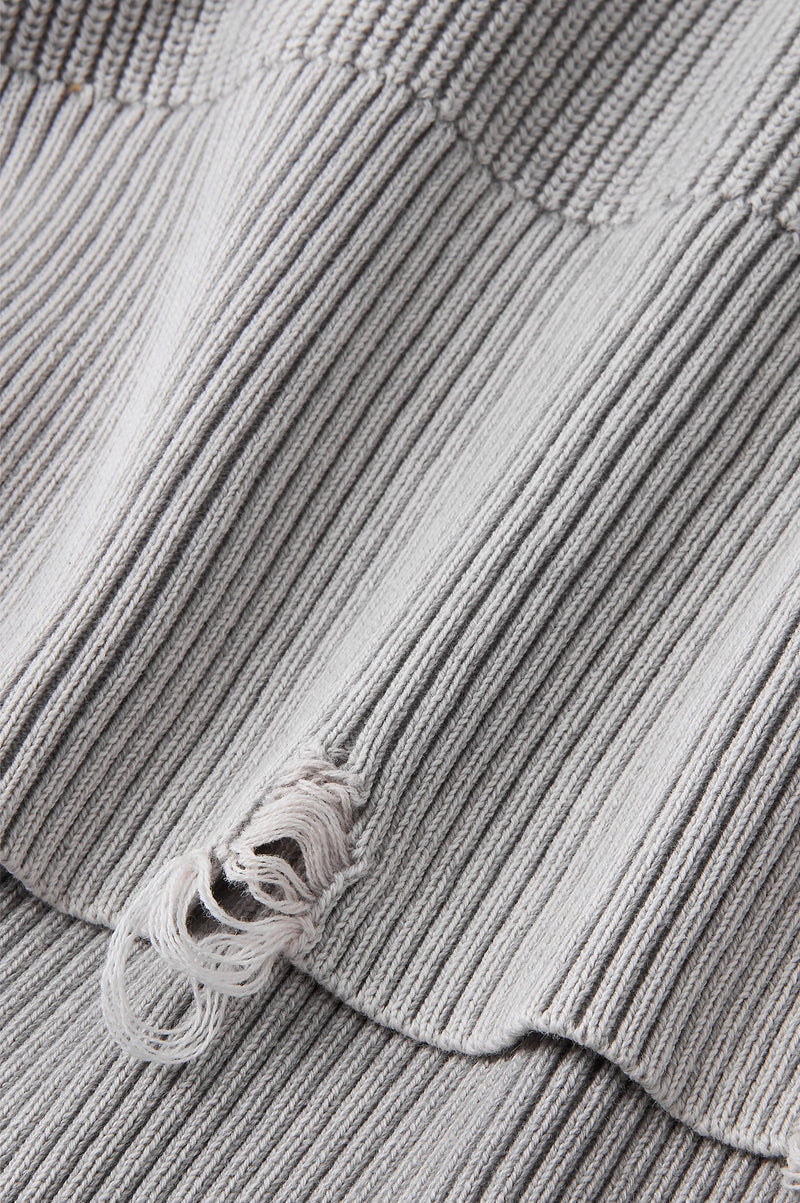 Beast Quarter-Zip Knit Grey