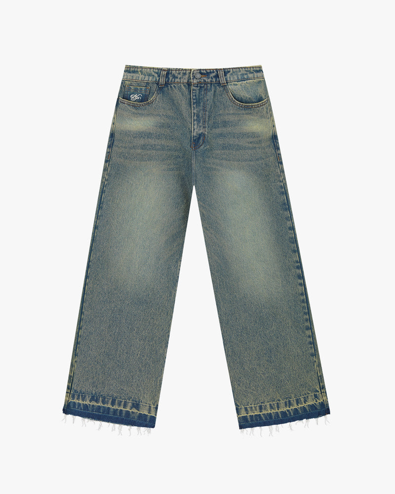 Old Baggy Jeans Light Indigo Dirty Wash