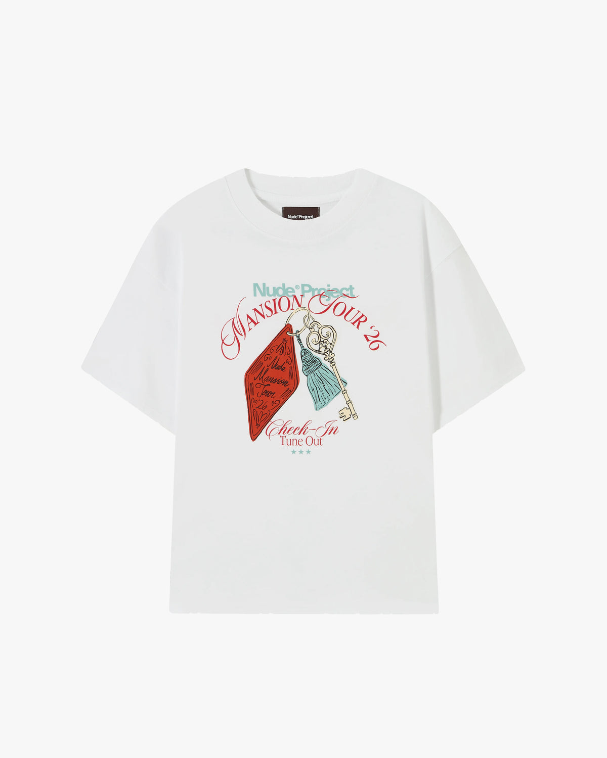 Mansion Key Tee White