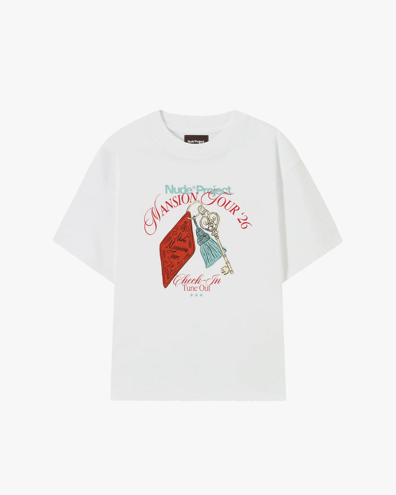 Mansion Key Tee White