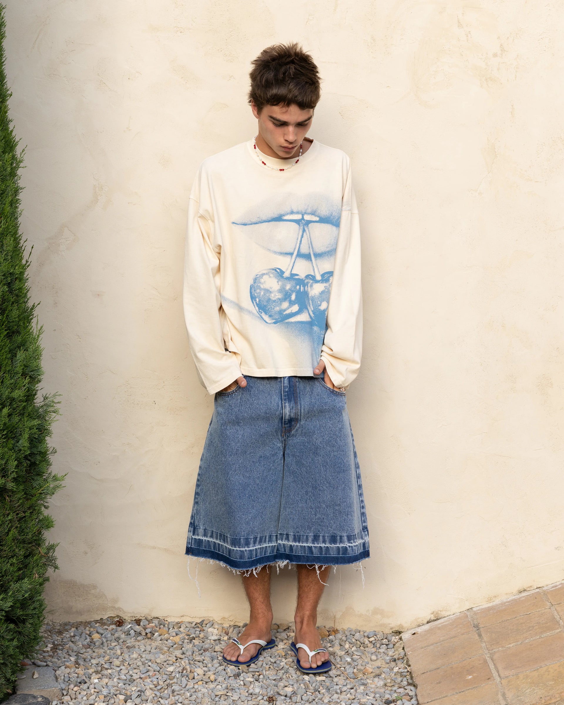Kisses Long-Sleeve Tee Marshmallow