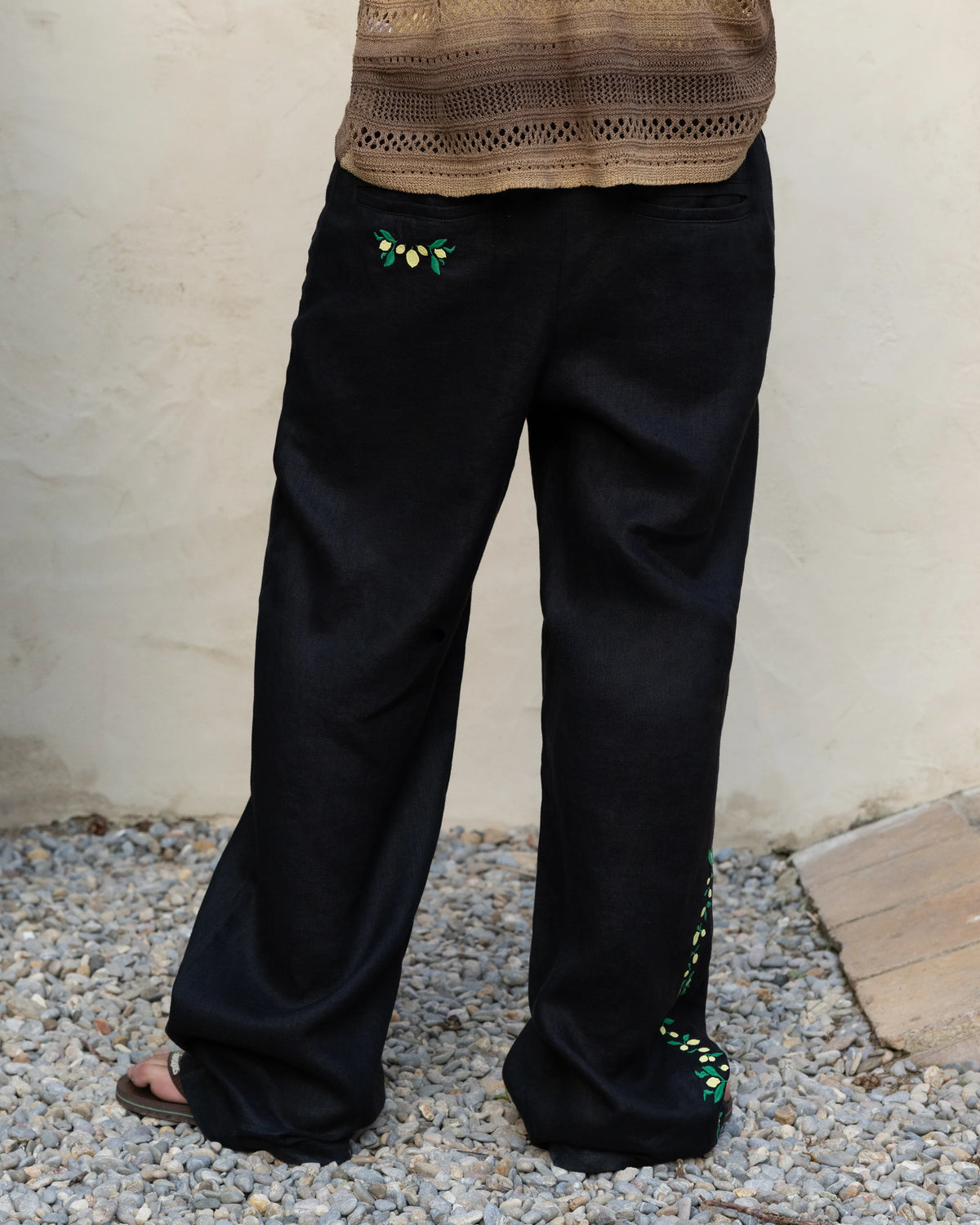 Kimchi Linen Pants Black
