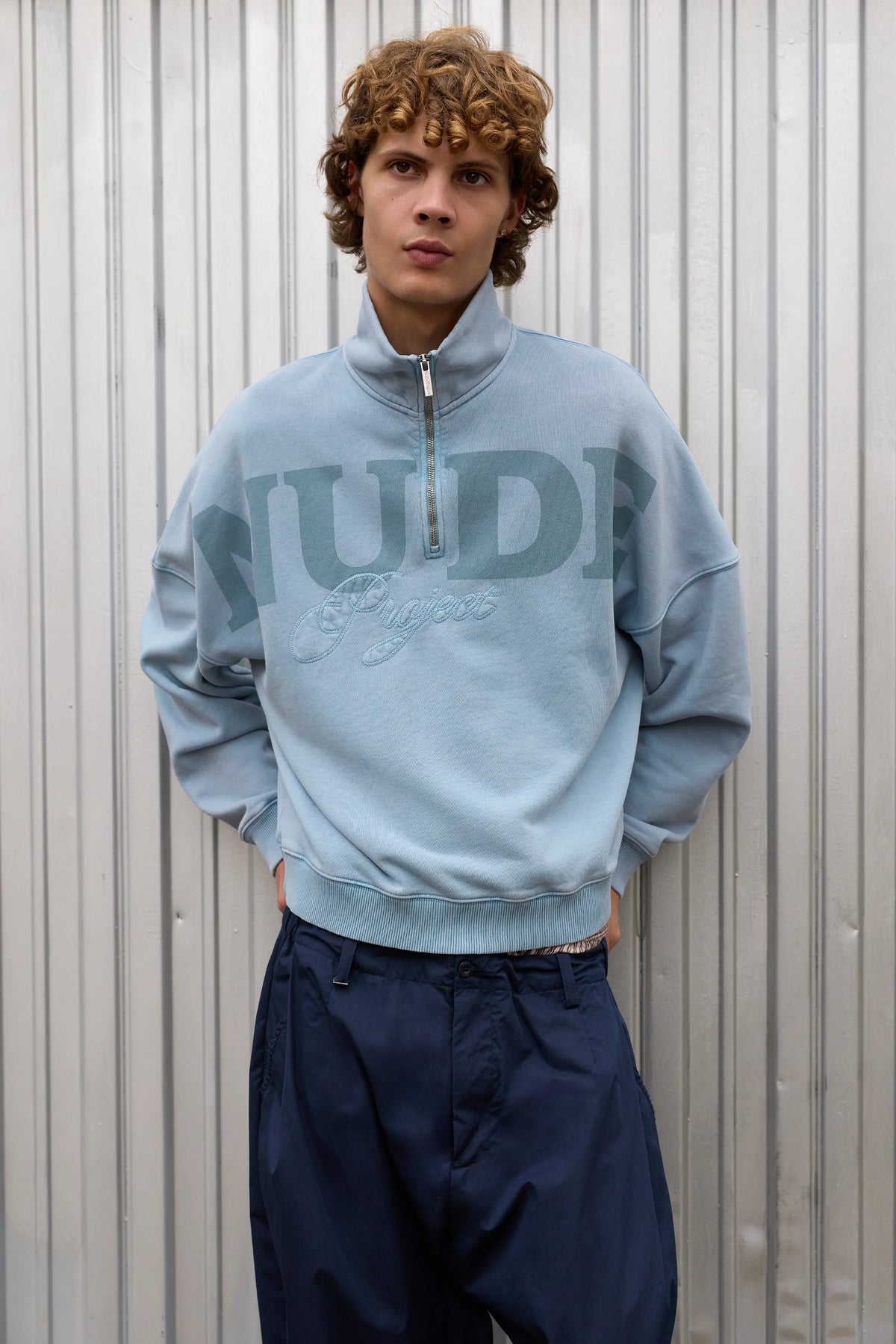 Daegu Quarter-Zip Baby Blue
