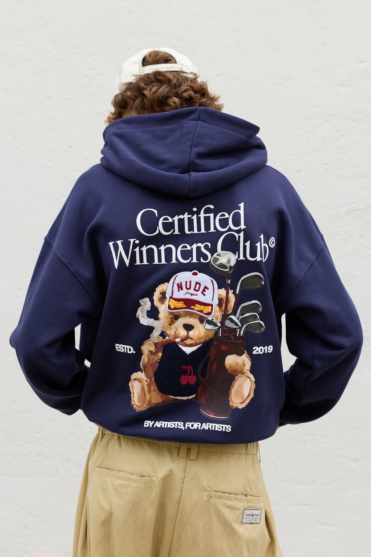 Winner Hoodie Grey Navy