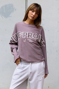 Macro Long-Sleeve Tee Lilac