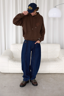 Script Hoodie Brown
