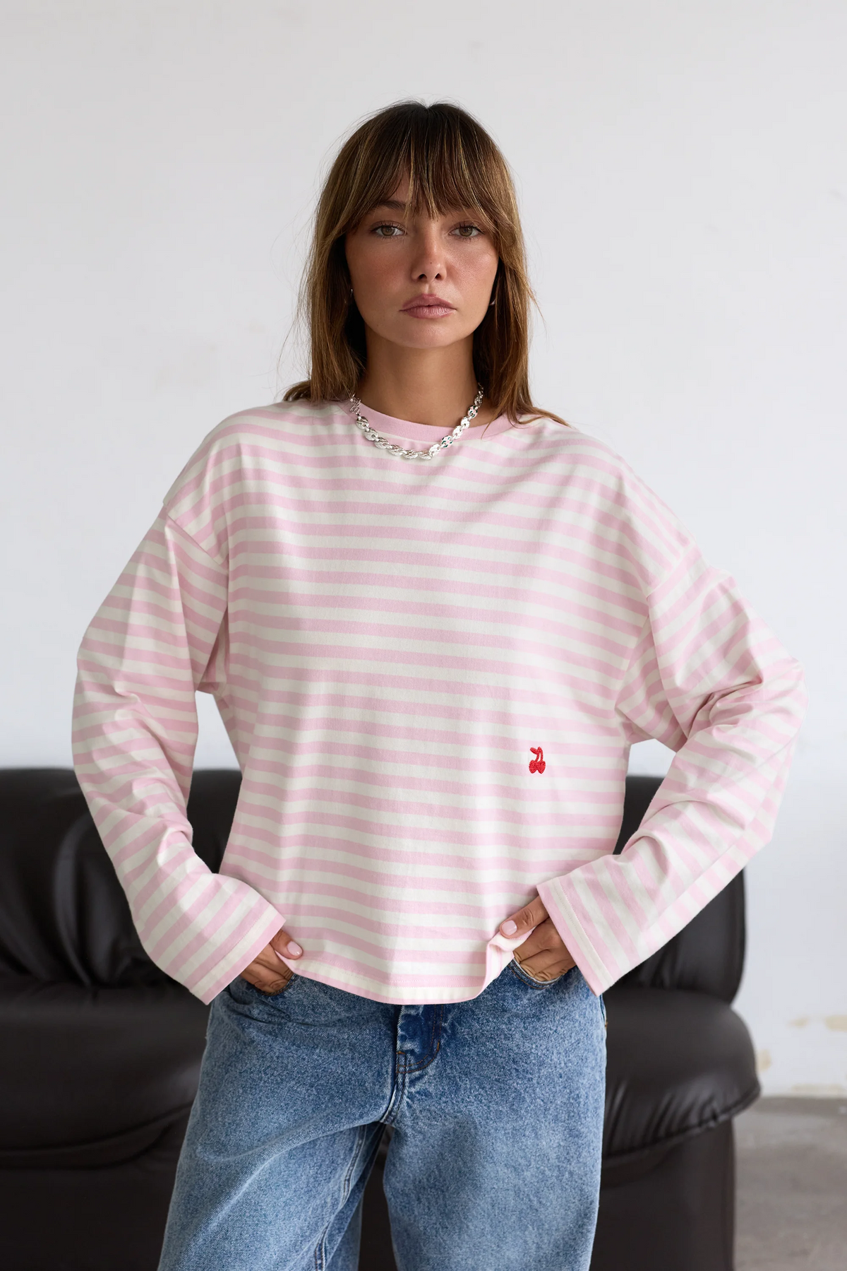 Sailor Long-Sleeve Tee Pink