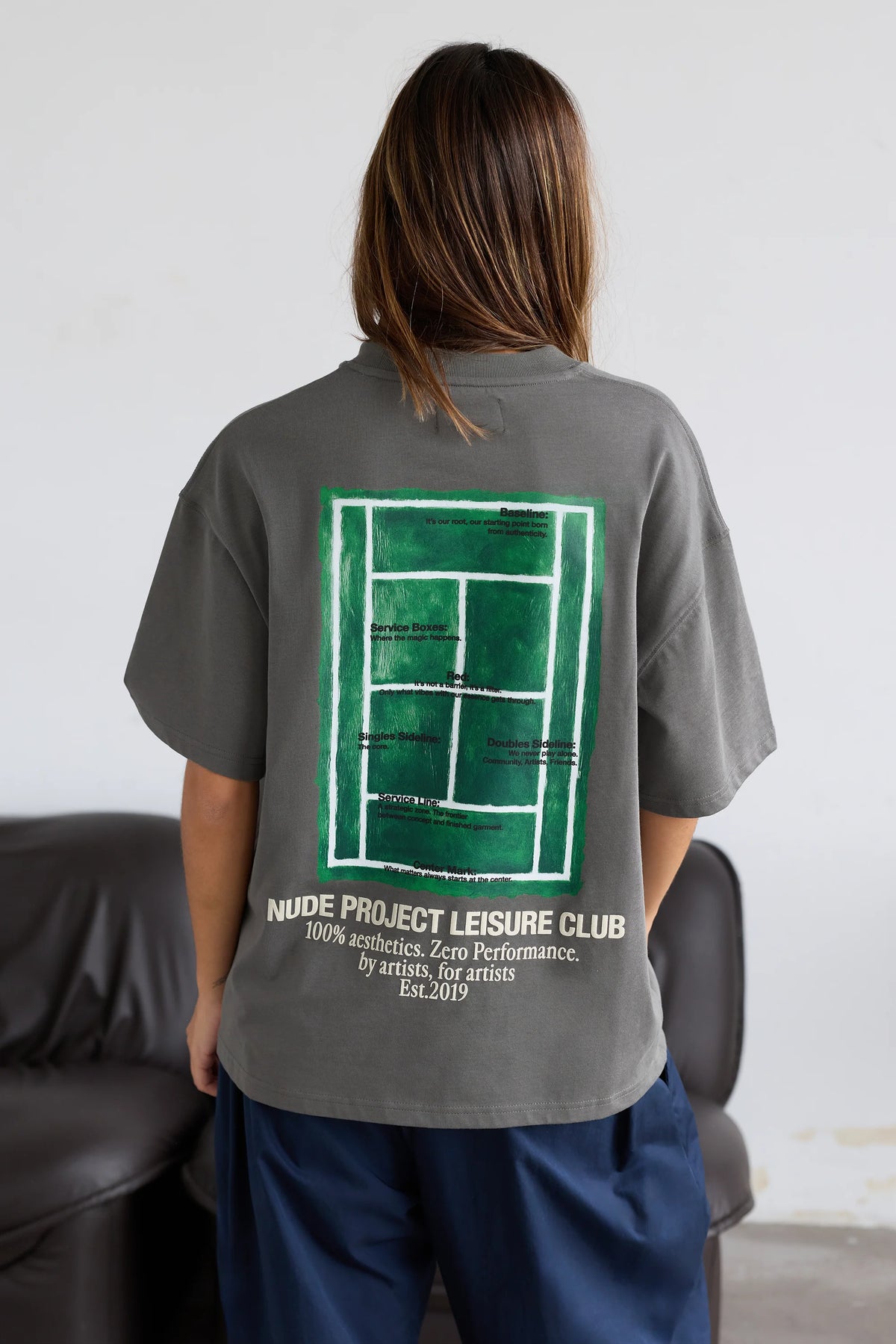 Court Tee Ash