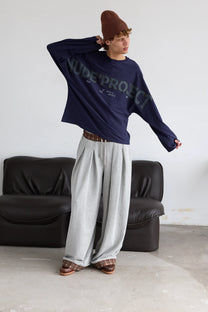 Macro Long-Sleeve Tee Navy