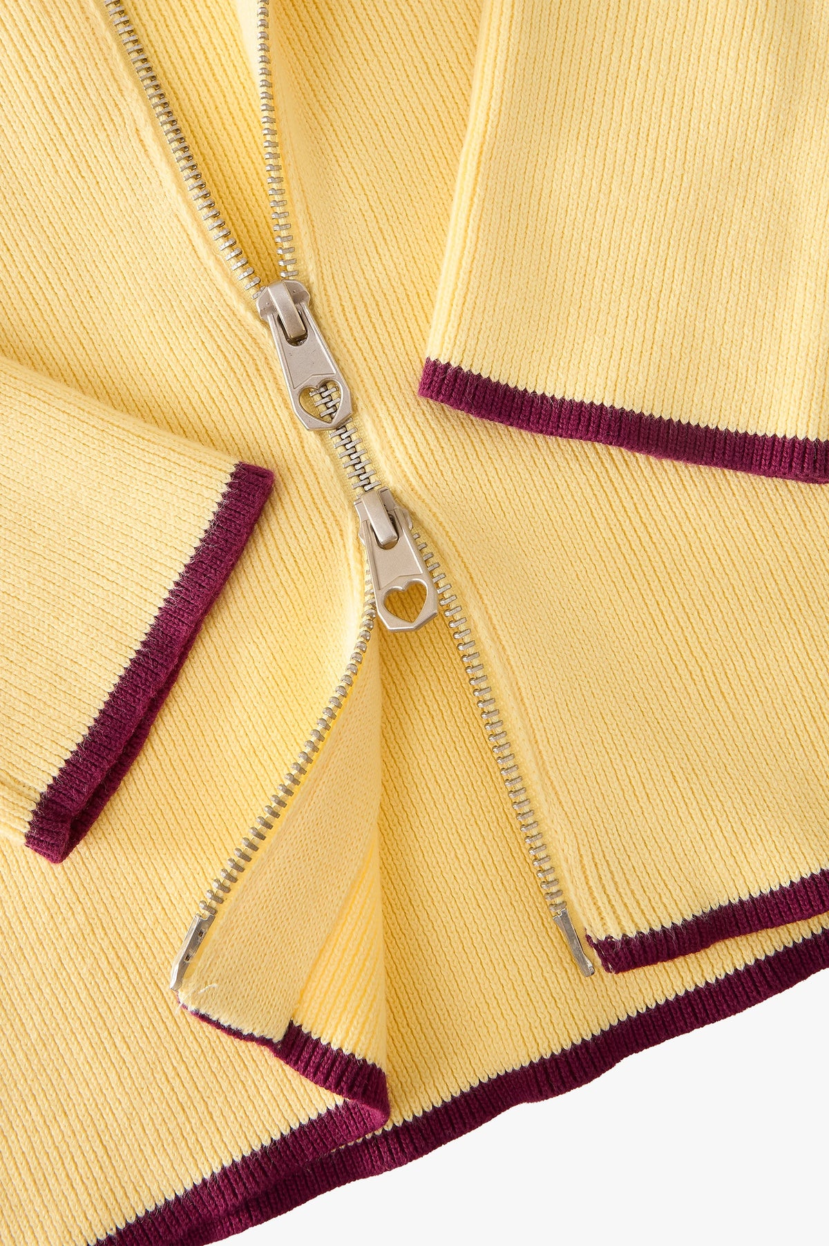 Kiddo Full-Zip Knit Yellow