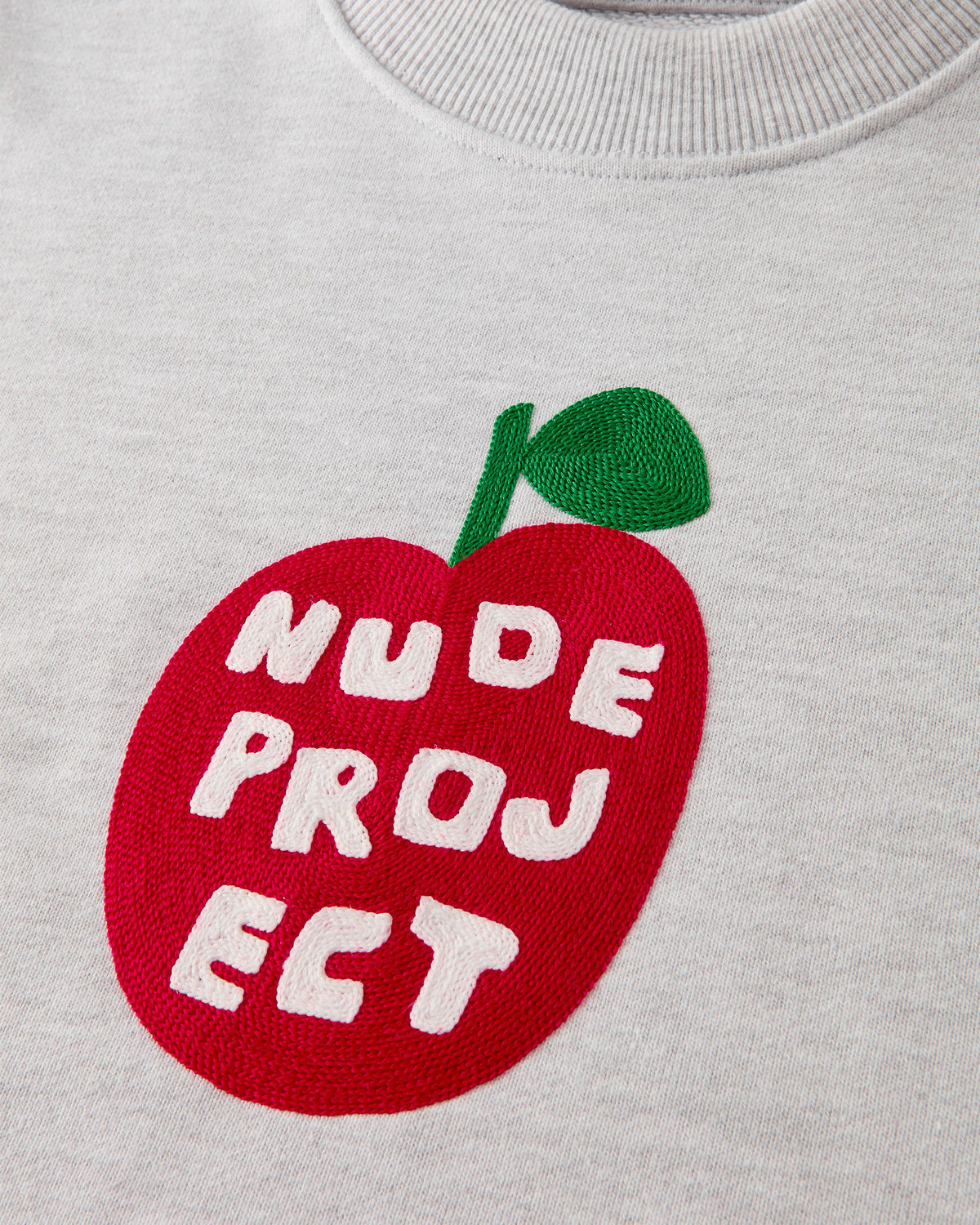 Apple Crew Sweatshirt Grey Melange