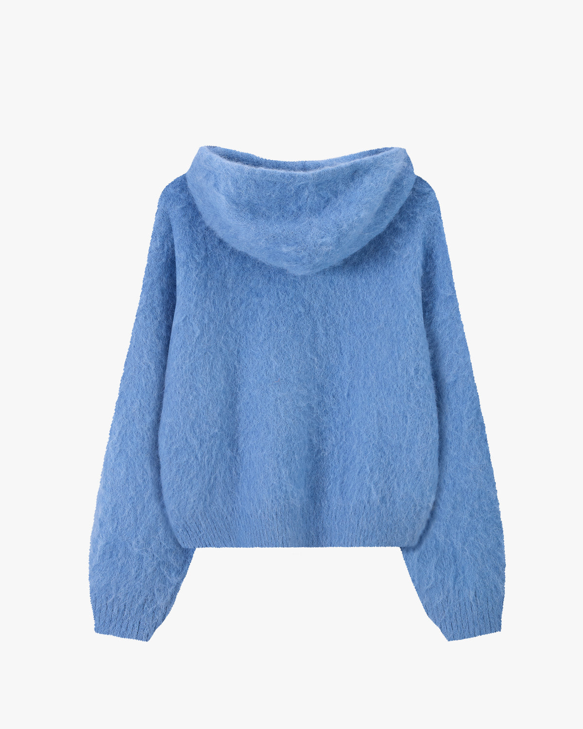 Alpachino Knit Zip-Up Hoodie Blue
