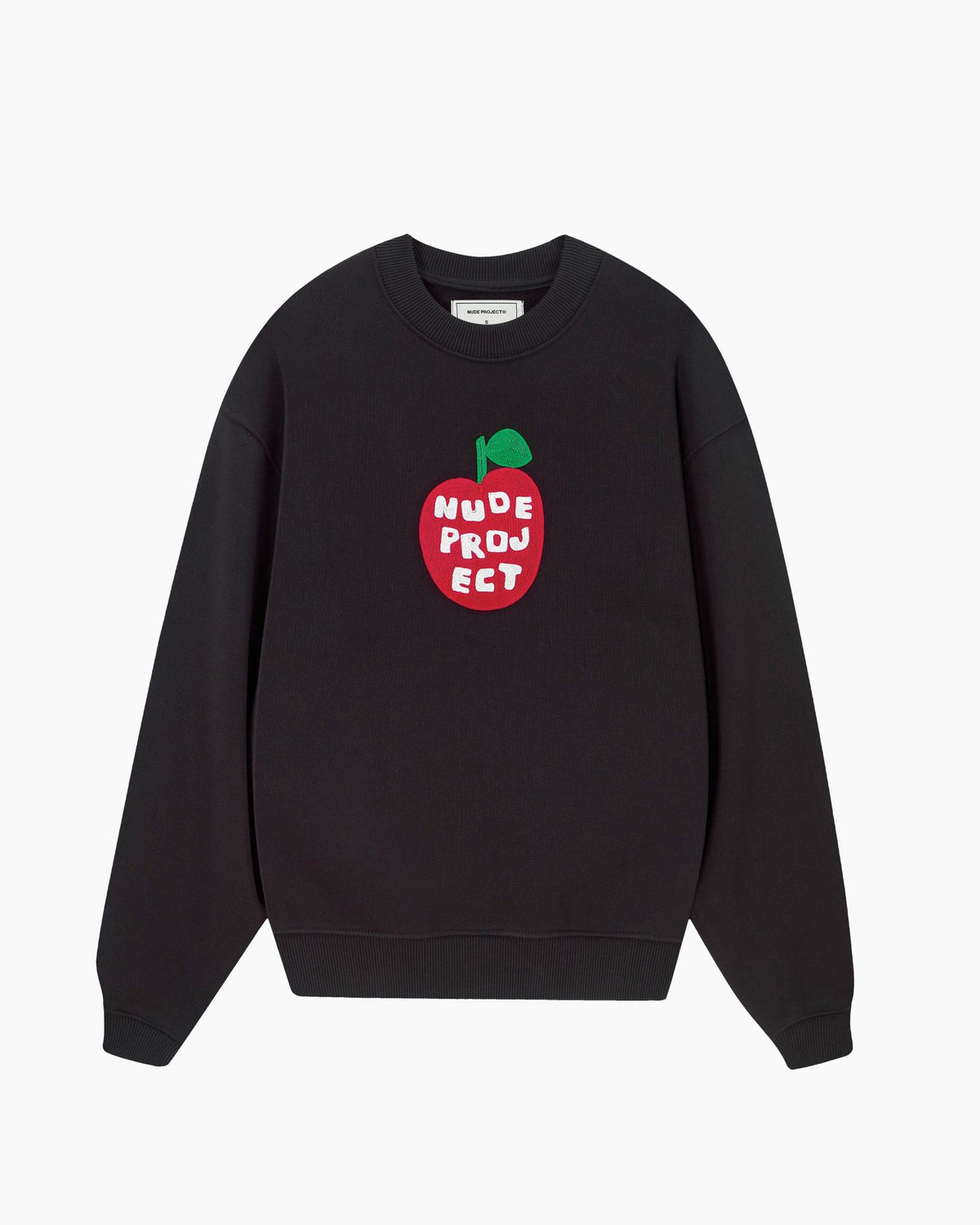 Apple Crew Sweatshirt Black