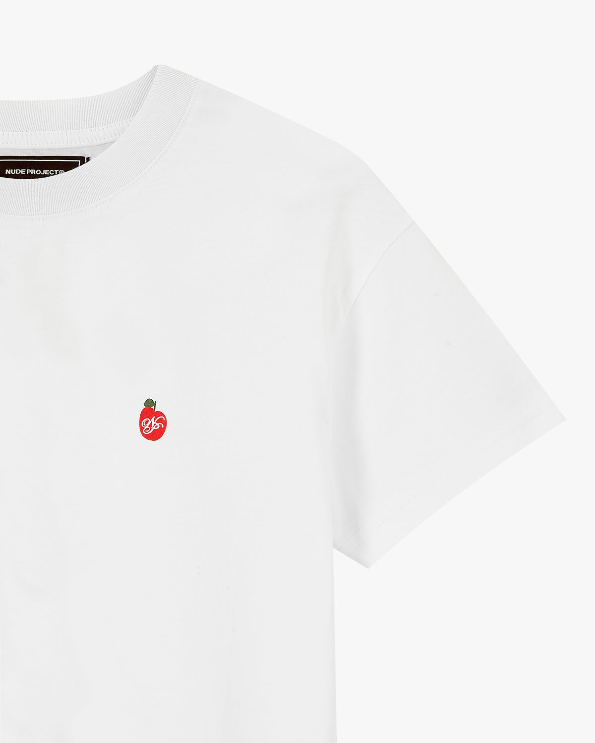 Apple Crew Slim Tee White