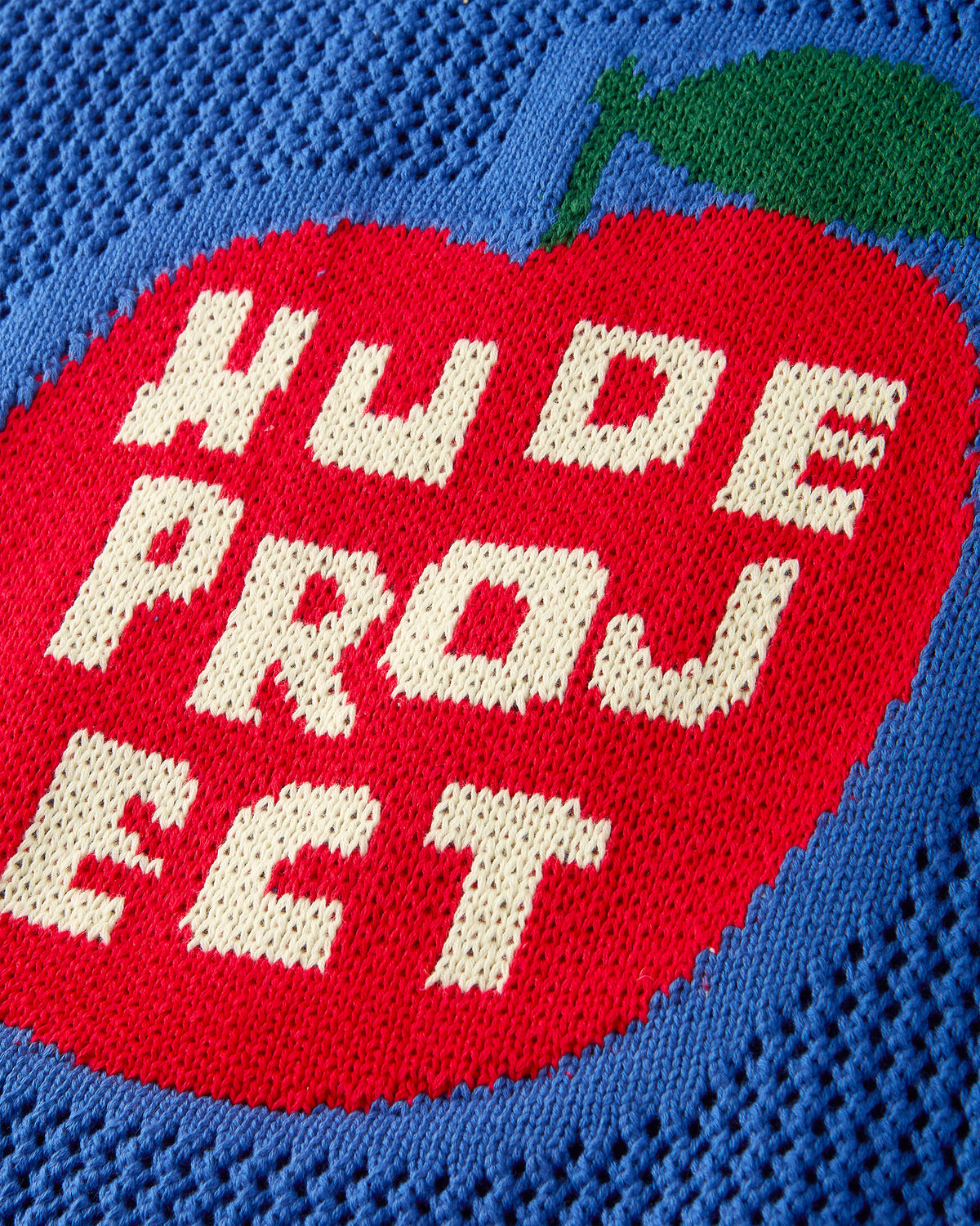 Apple Crochet Bag Blue