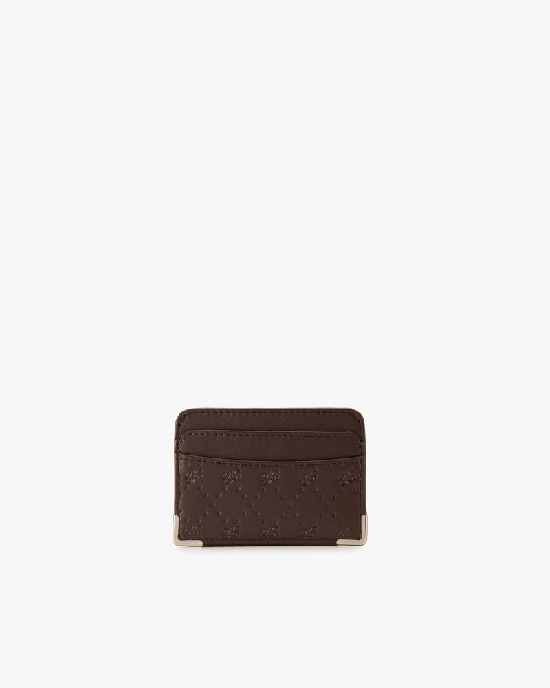 Rose Leather Cardholder Brown