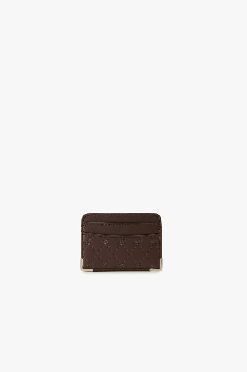 Rose Leather Cardholder Brown