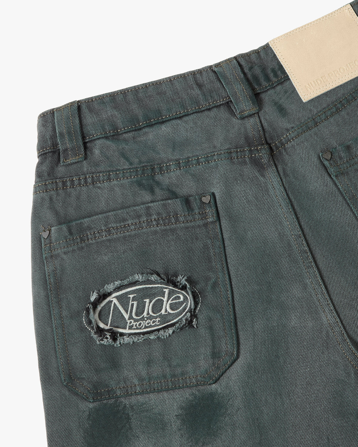 Wasted Jeans Washed Green