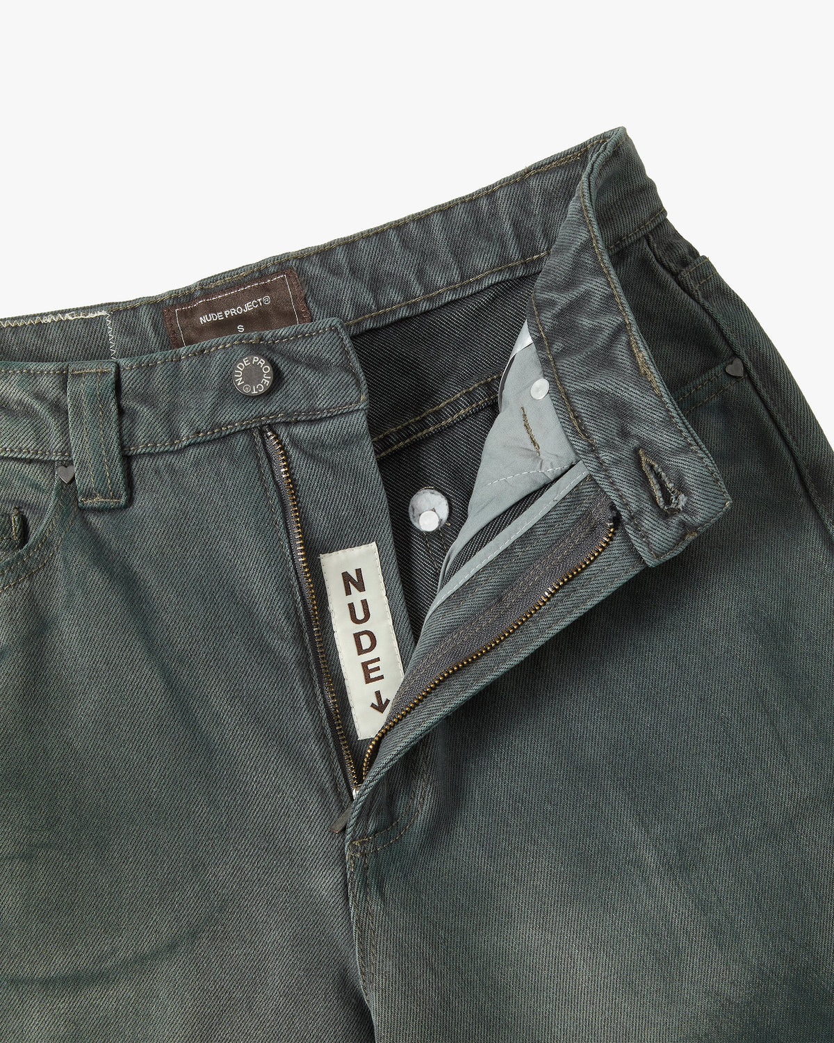 Wasted Jeans Washed Green