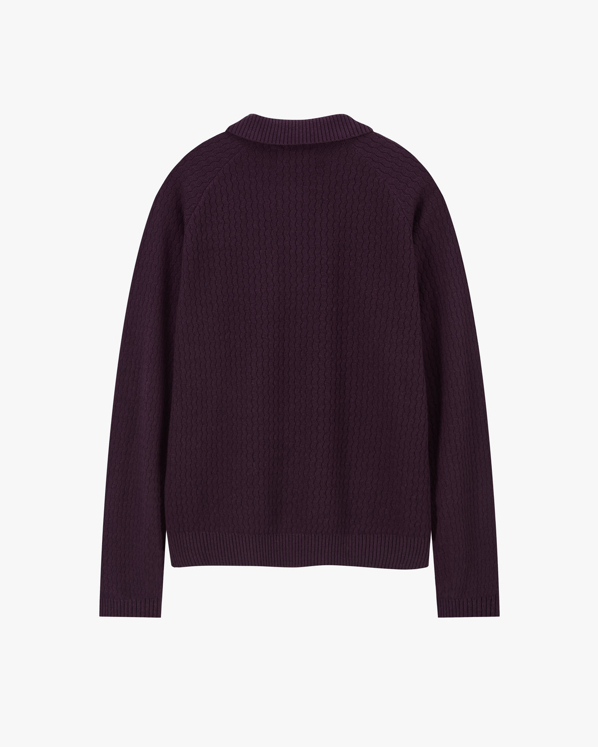 Elegant Knit Polo Burgundy