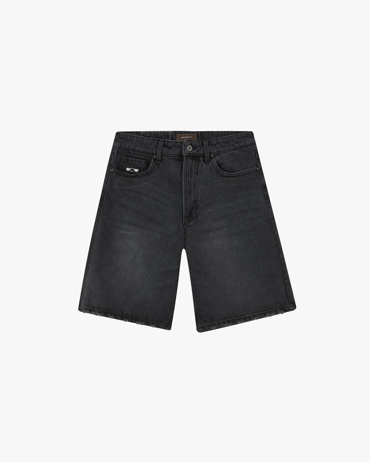 Basic Denim Shorts Black