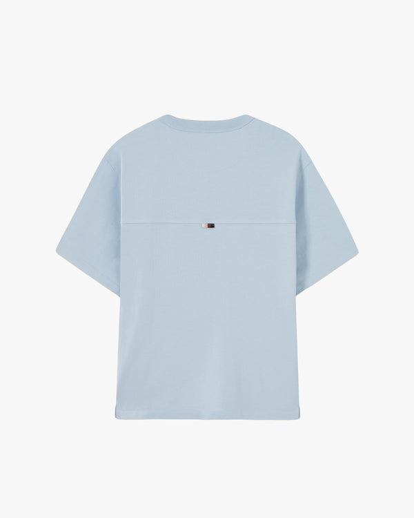 ORIGINS TEE CYAN