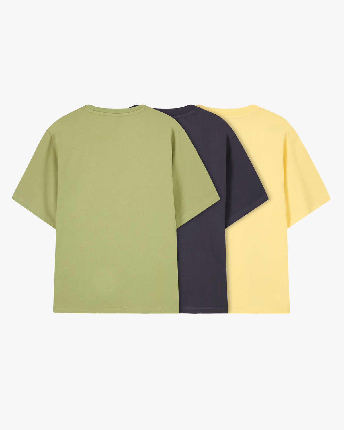 Basic Tee Yellow/Green/Ash 3xPack