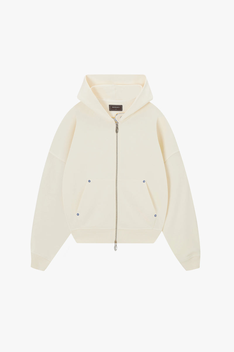 Beast Zip-Up Hoodie Marshmallow