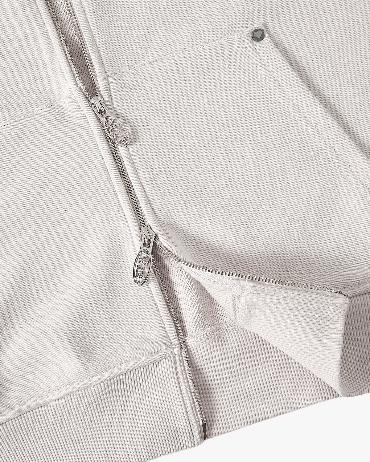 Sudadera Con Cremallera Beast Gris