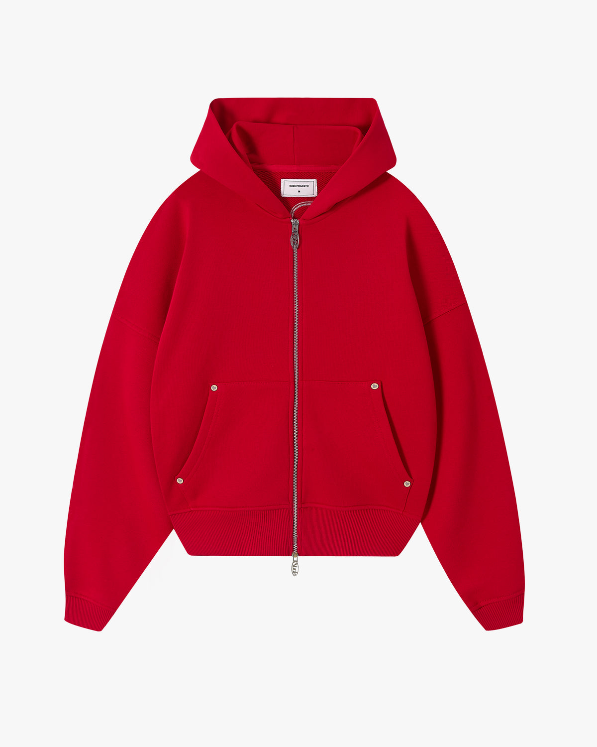 Sudadera Con Cremallera Roja