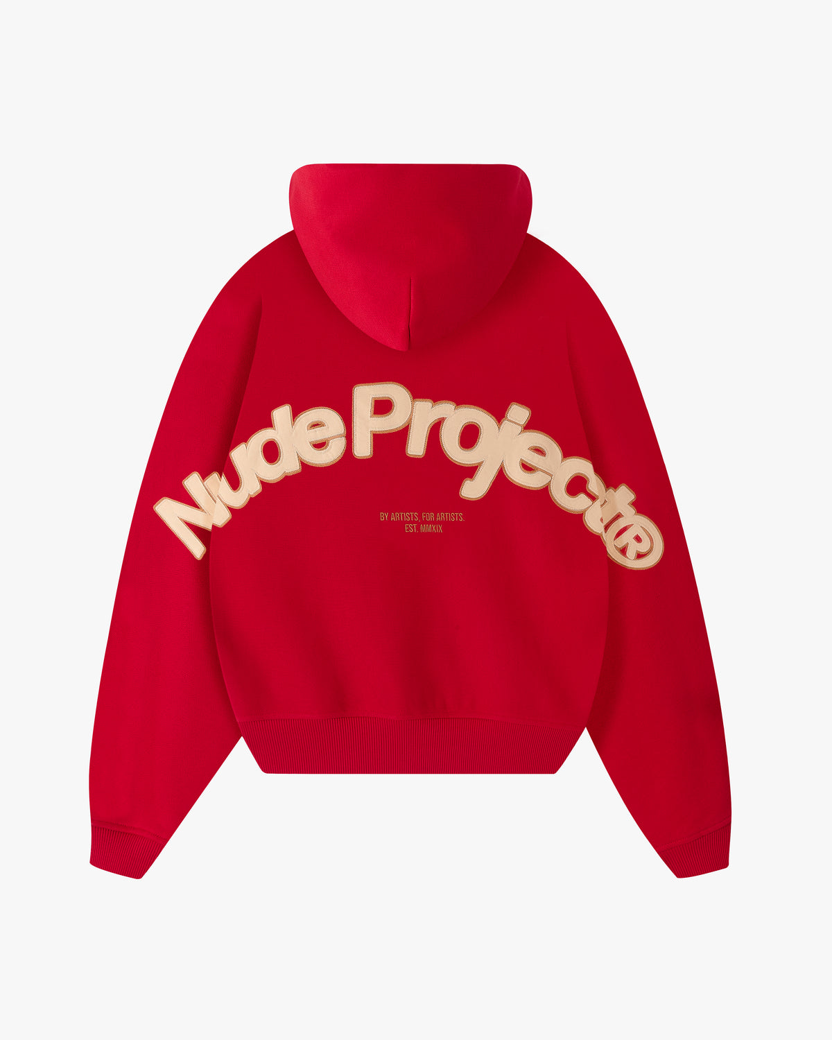 Sudadera Con Cremallera Roja