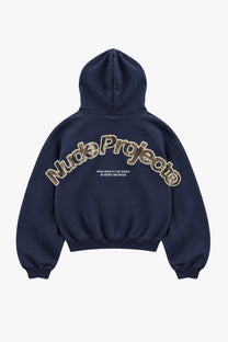 Beast Zip-Up Hoodie Navy