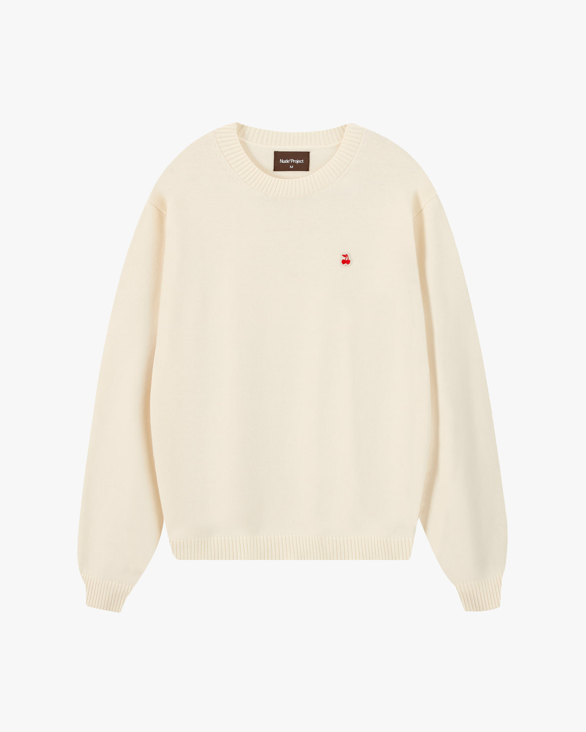 Cherry Logo Knit Sweater Marshmallow