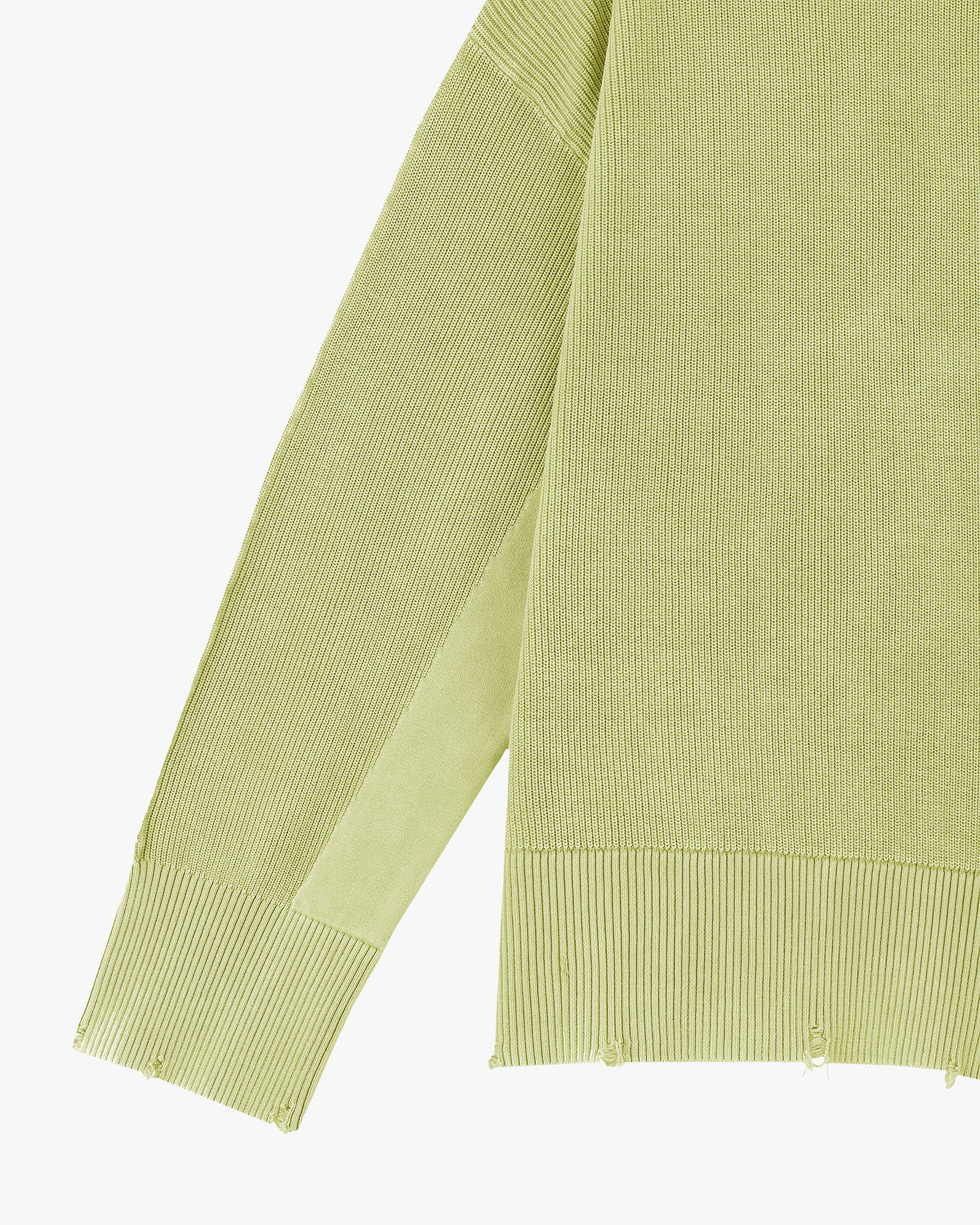 Perfect Cropped Knit Sweater Lime