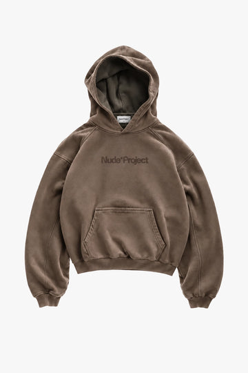 Box Logo Hoodie Brown