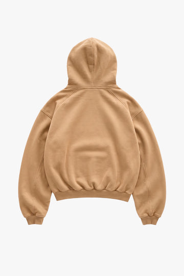 Box Logo Hoodie Beige