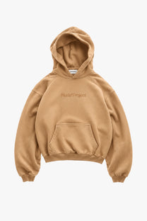 Box Logo Hoodie Beige